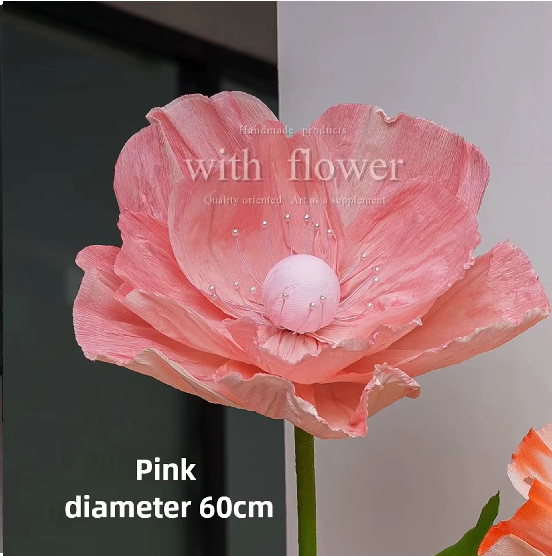 Tête de fleur artificielle en papier