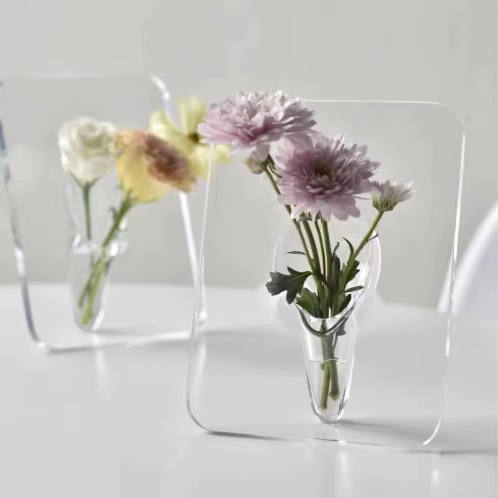 Vase à fleurs créatif transparent