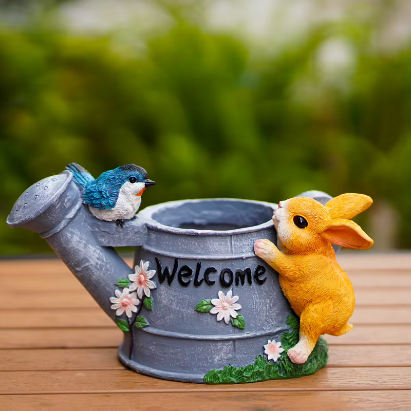 Jardinière succulente lapin mignon