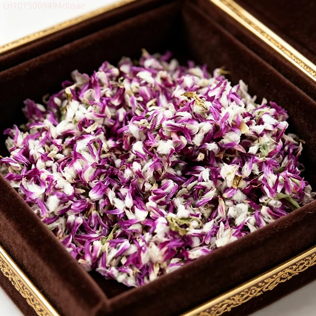 Pétales de fleurs séchées naturelles : Globe Amarante Violet