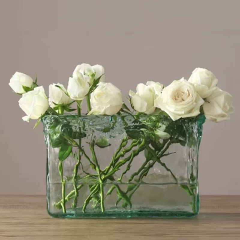 Vase en verre d'art haut de gamme importé d'espagnol