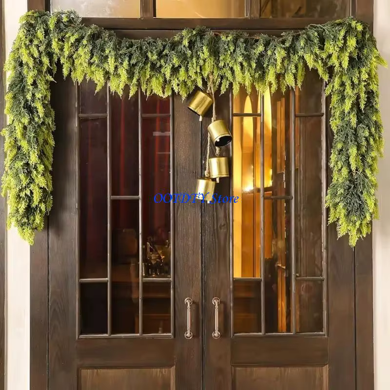 367a Vin Noël 5, 9ft Vine Artificielle Ornement plante suspendue pour l'escalier manteau