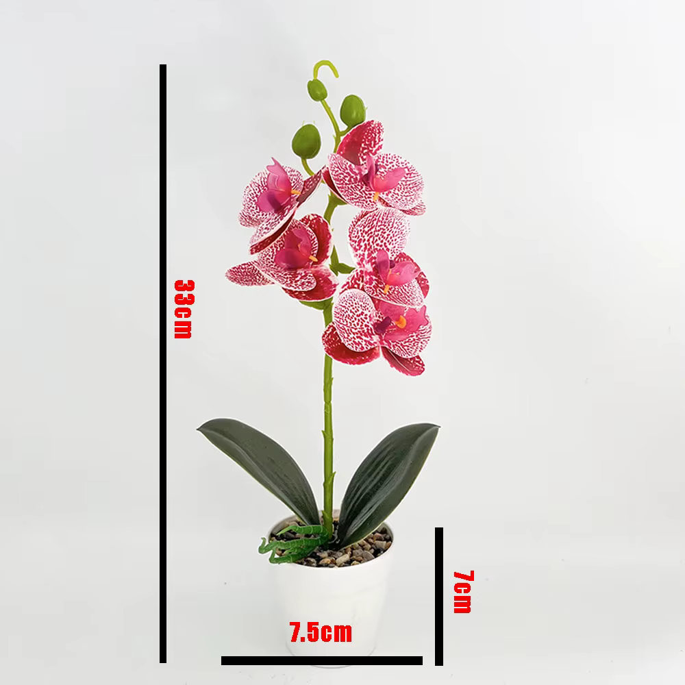 Plante en pot d'orchidée artificielle