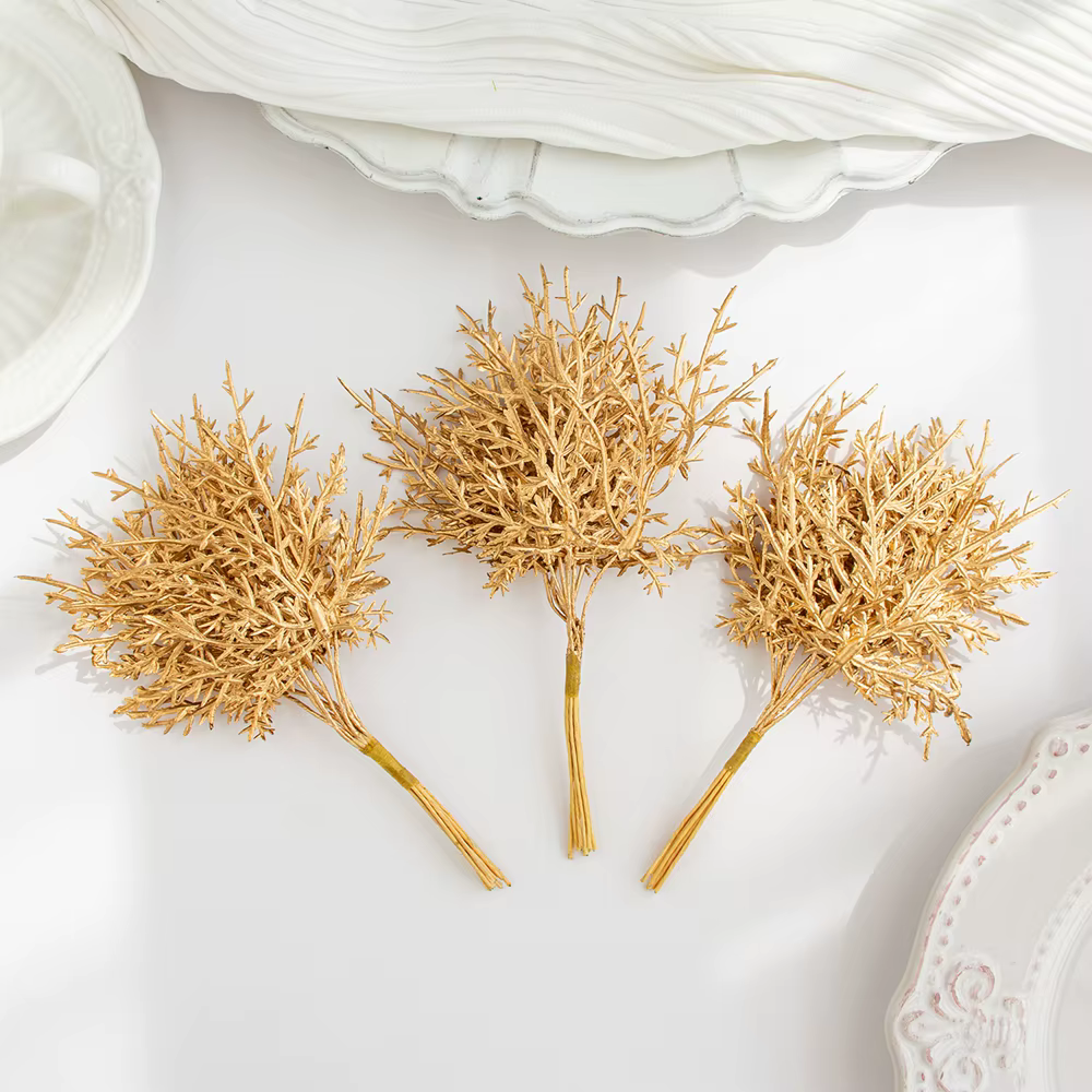 Faux plantes Plantes Artificielles Pas Cher De Noël Feuilles Vase Maison Chambre Décor De Mariage Nuptiale Accessoires Dégagement Bricolage Cadeaux