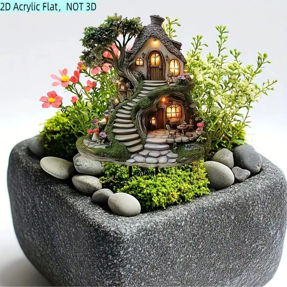 1 pièce Décoration extérieure fantaisie en forme de cabane dans les arbres