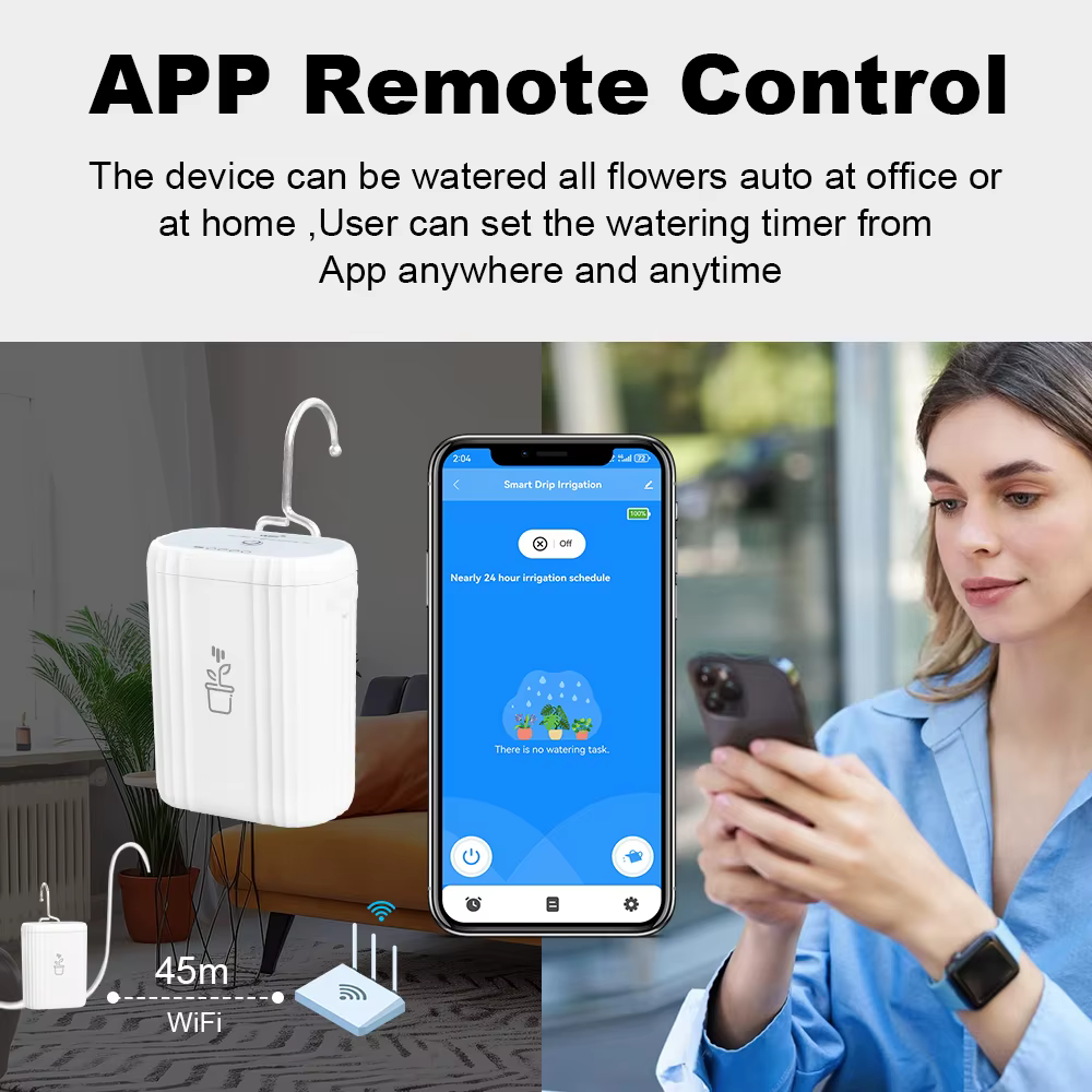 Système d'irrigation goutte-à-goutte intelligent WiFi pour jardin