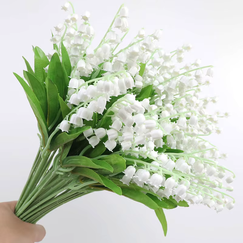 10 pièces fleur artificielle Bellflower simulé lys de la vallée
