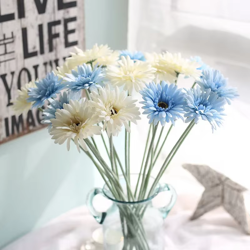 Branche de fleur de Gerbera artificielle 55cm