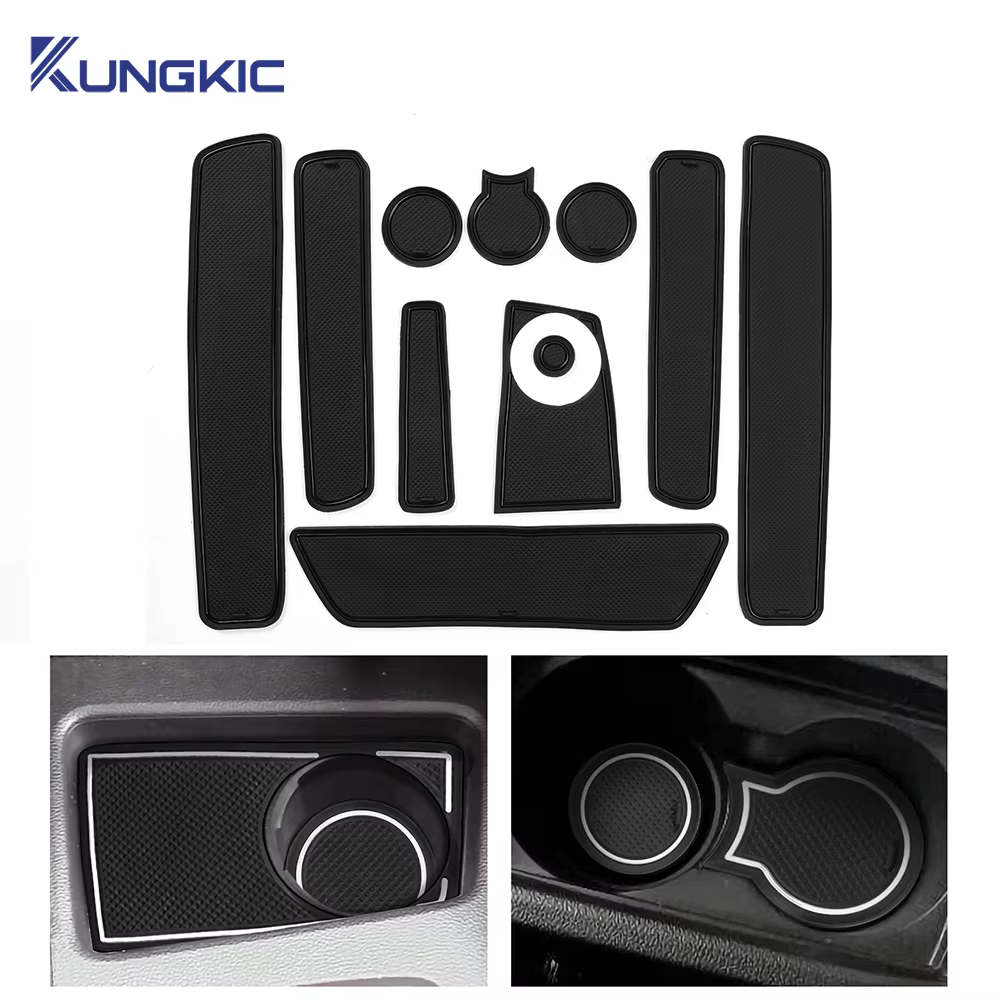 Tapis de tasse antidérapant pour porte, rainure de porte, accessoires d'intérieur, pour Dacia Duster 2018 2019 2020 2021