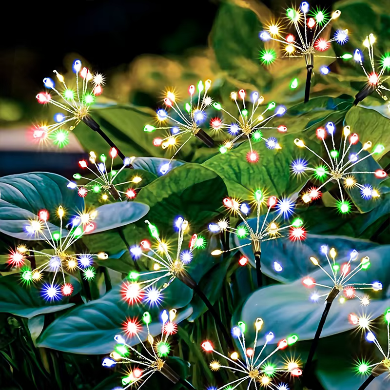 Lampes solaires pour pelouse en forme de fleurs