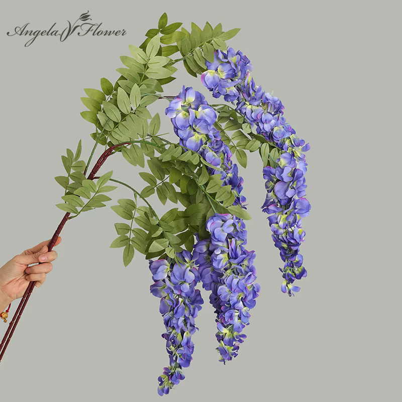 Tenture murale de fleurs de glycine