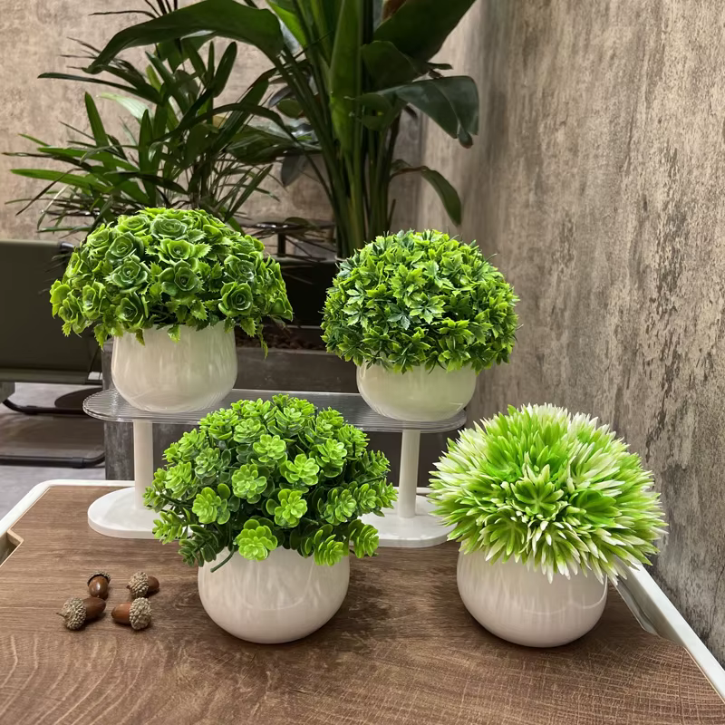 Bonsaï artificiel, plantes artificielles vertes