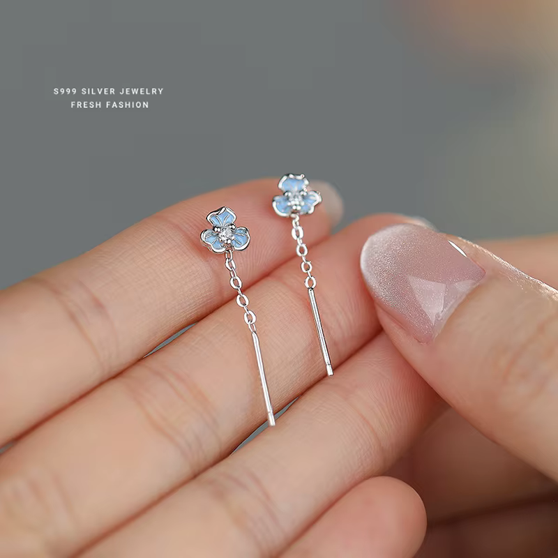 SOFTPIG réel 925 en argent Sterling Mini fleur Piercing boucles d'oreilles pour les femmes mignon bijoux fins accessoires minimalistes