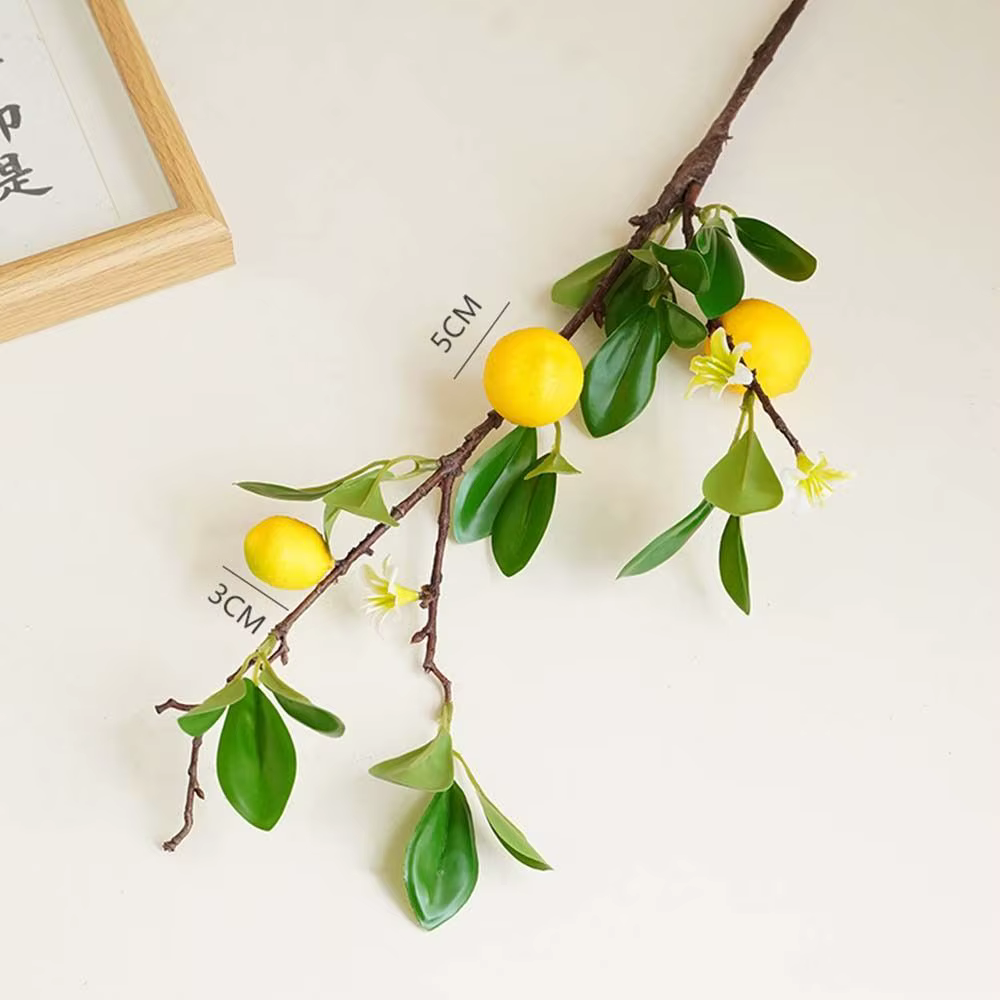 Simulation de fruits de citron frais
