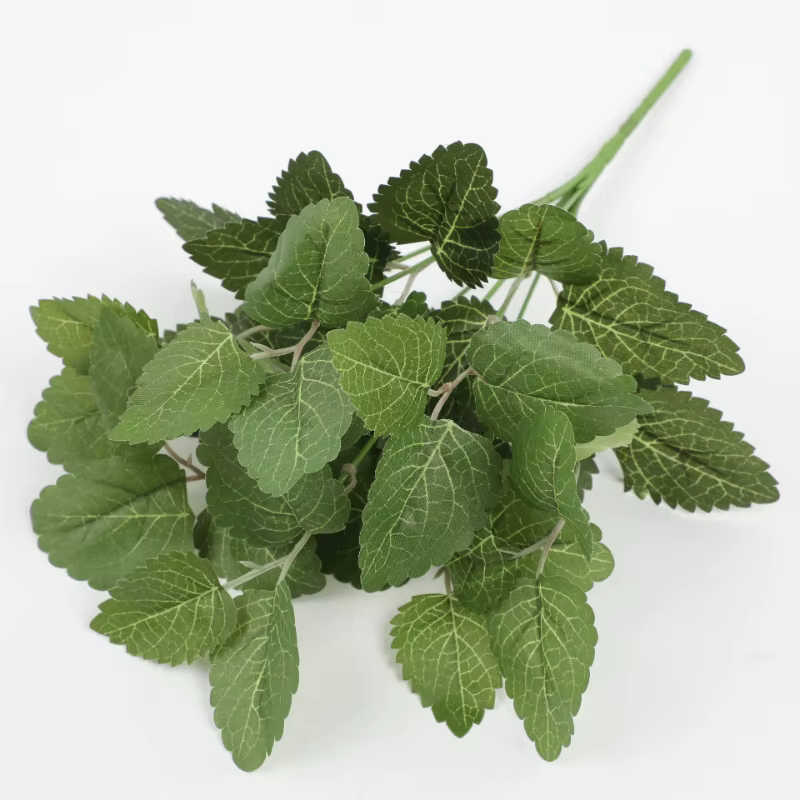Plantes artificielles feuilles de soie écaille de tortue