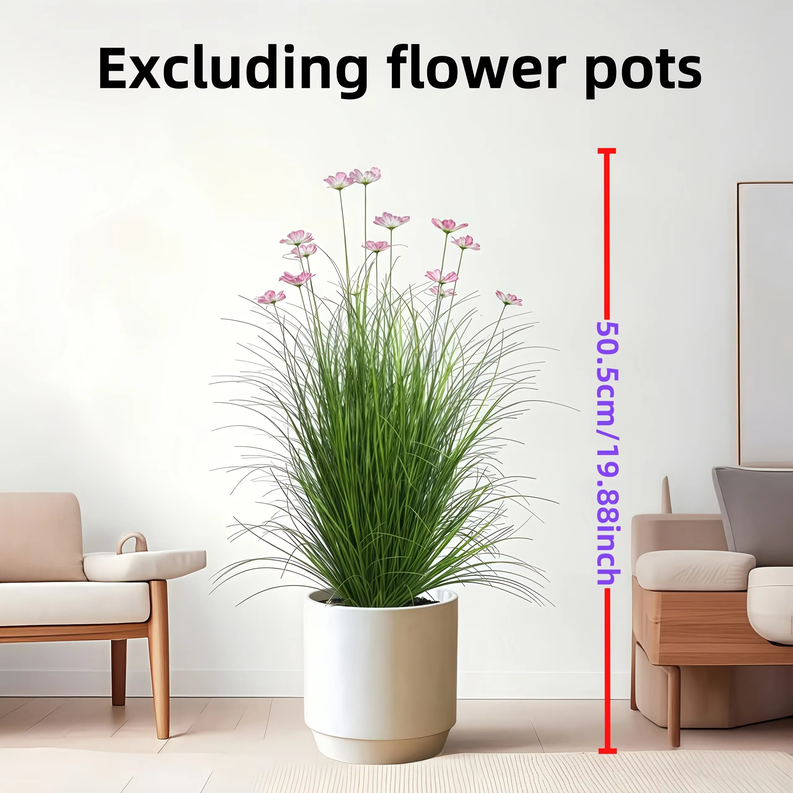 Plantes vertes artificielles 4 pièces