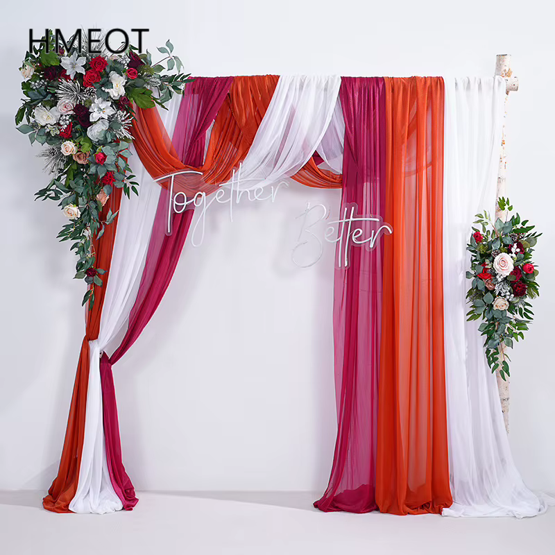 Série de noël Rose verdure accrocher fleur rangée mariage toile de fond cadre décoration Arrangement Floral événement fête fournitures H866215