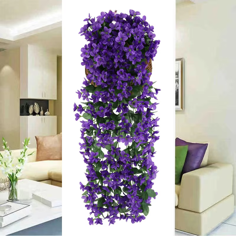 Fleur artificielle violette de 70 cm pour fête