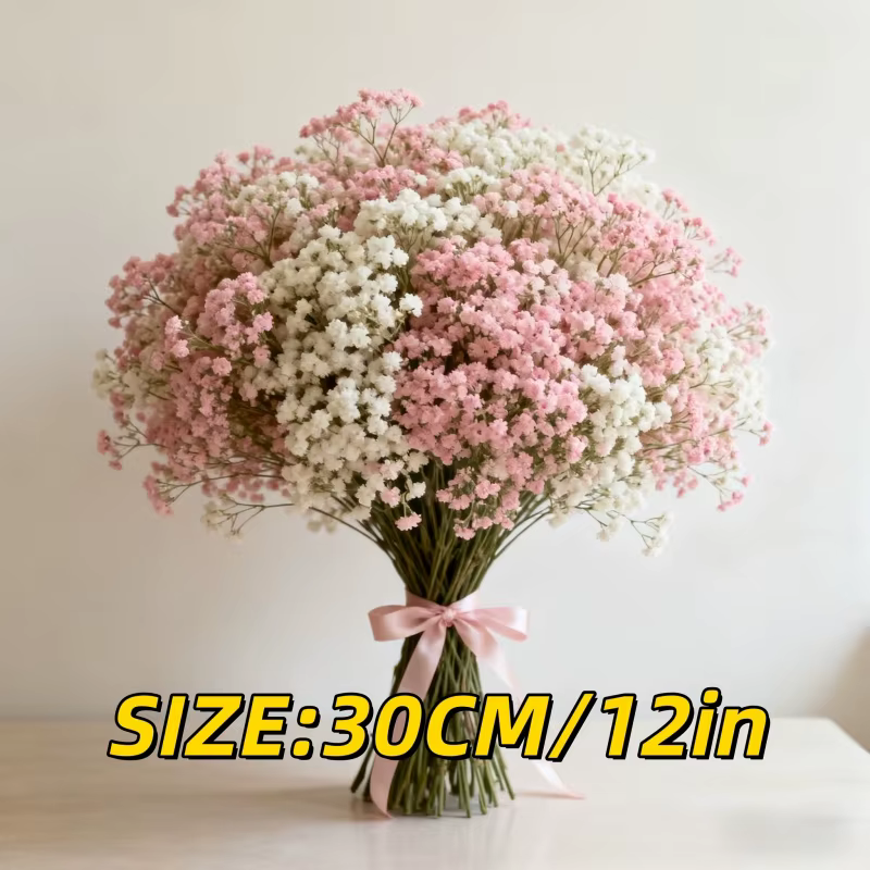 1380 Fleurs, 46 Bouquets de Gypsophile Artificielle 'S Breath' – Toucher Réaliste