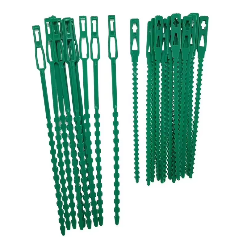 Attaches de câble réglables en plastique pour plantes
