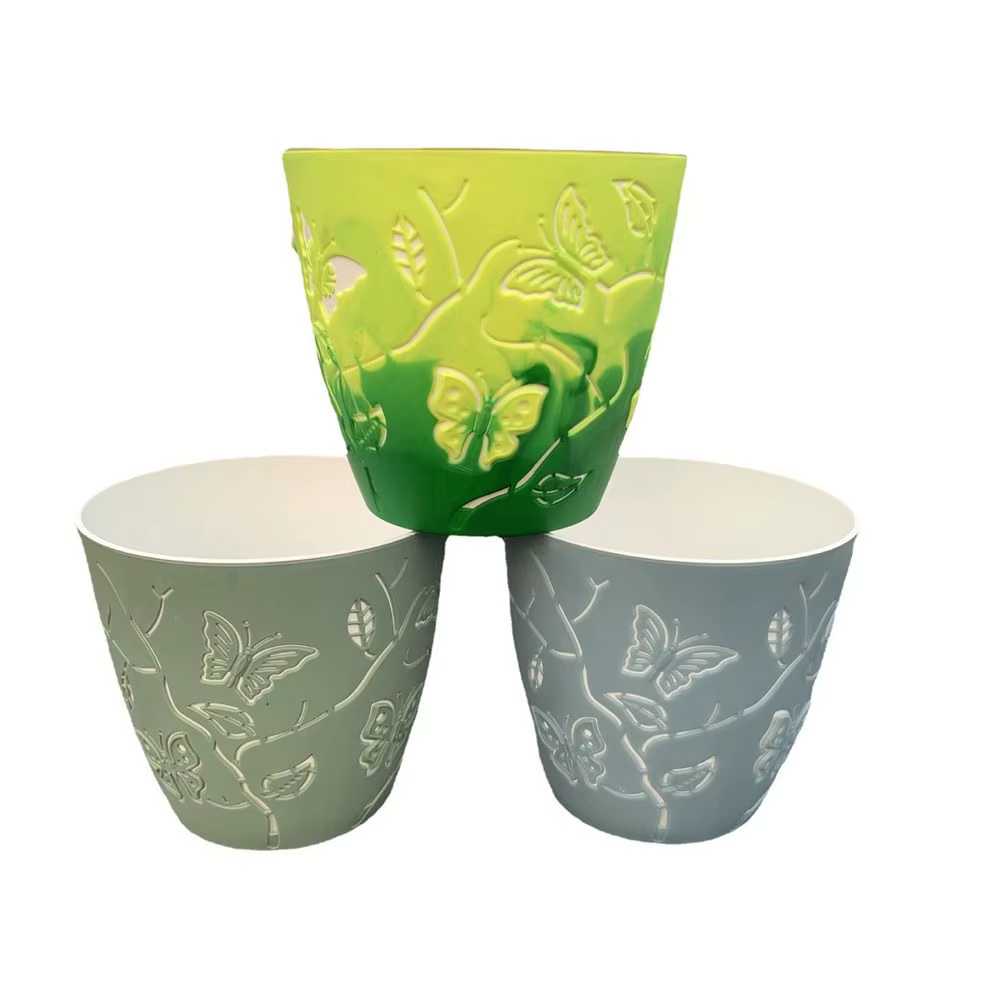 Pot de fleurs en Relief papillon de dessin animé 3D