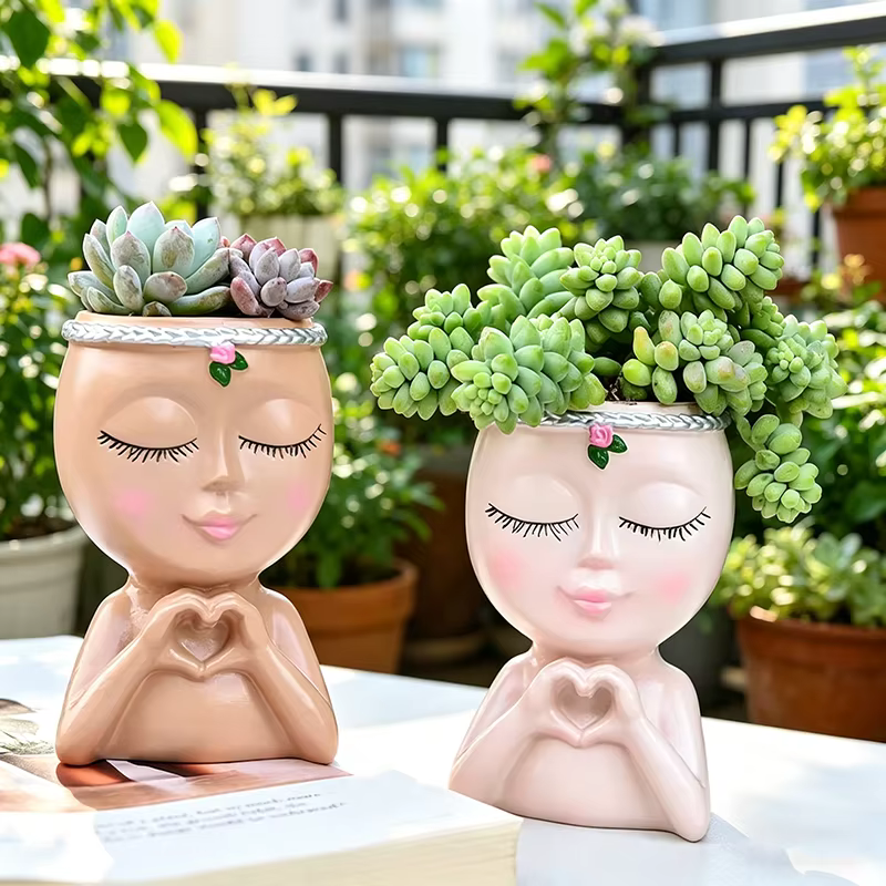 Pot de plantes succulentes Love Girl