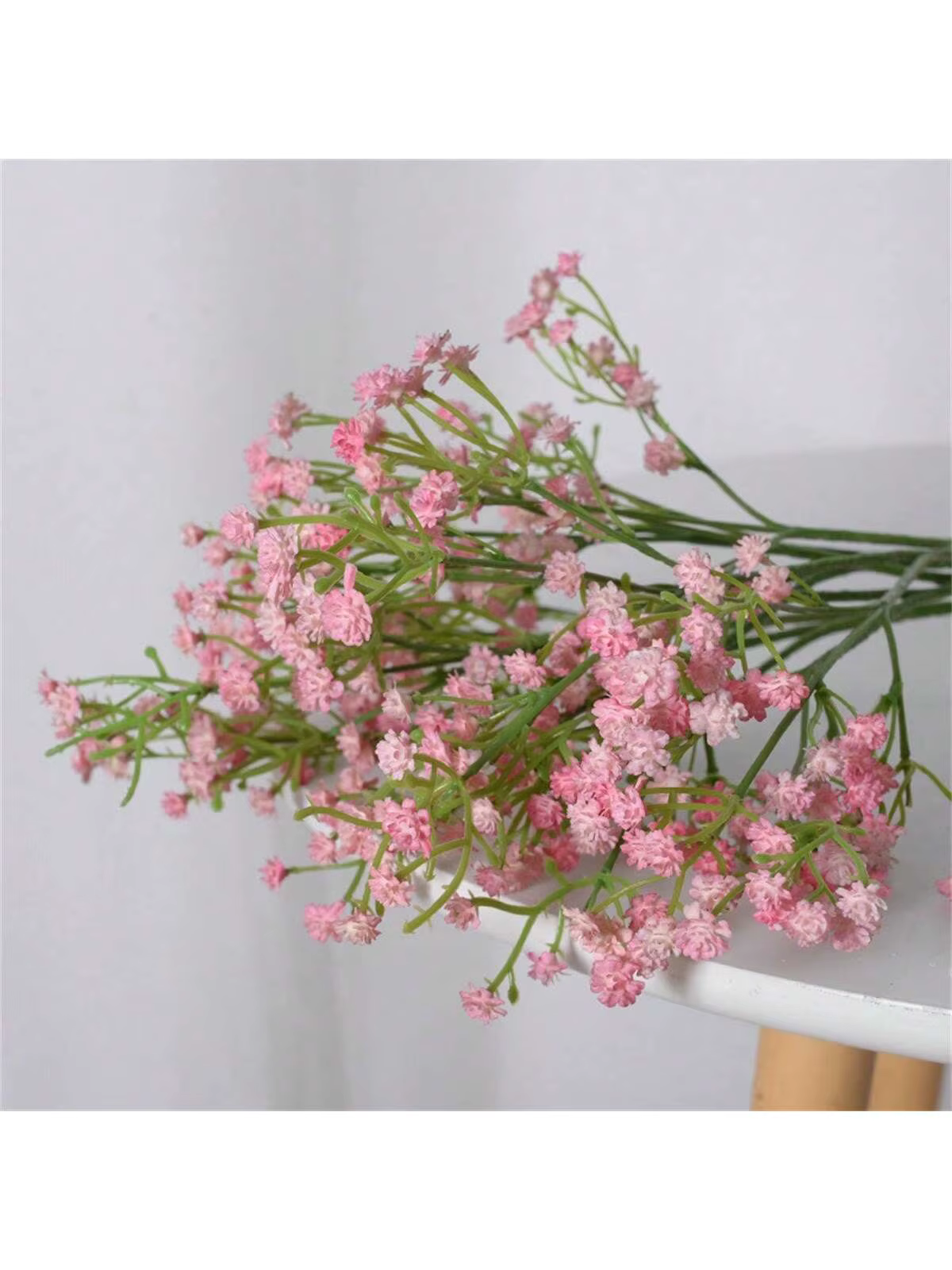 1/3 pièces blanc gypsophile fleurs artificielles mariage bricolage Bouquet décoration Arrangement en plastique fausses