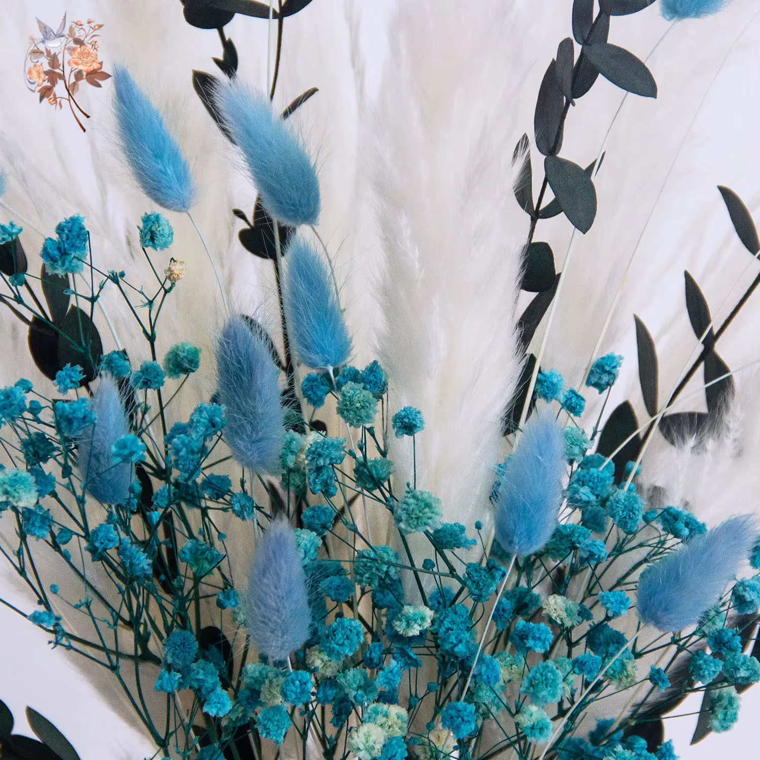 Bouquets de fleurs séchées pour la décoration intérieure