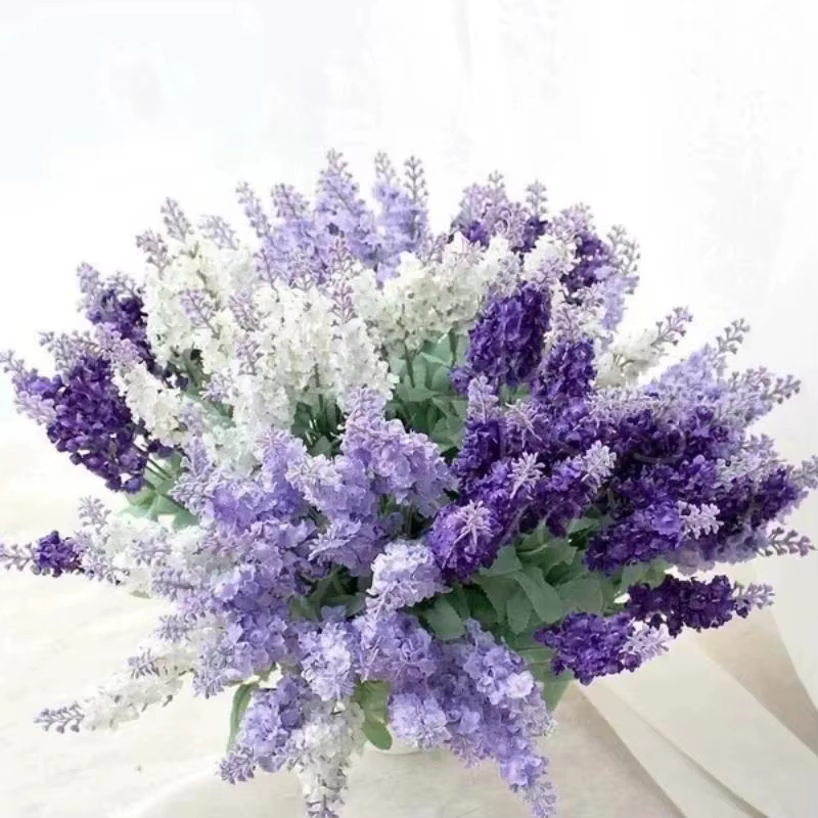 1 Bouquet de fleurs artificielles de lavande
