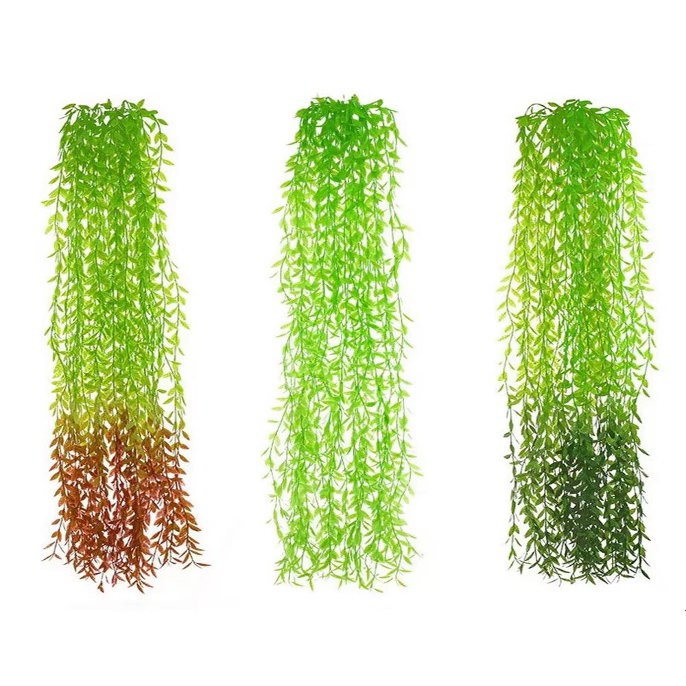 Plantes artificielles suspendues en saule pleureur