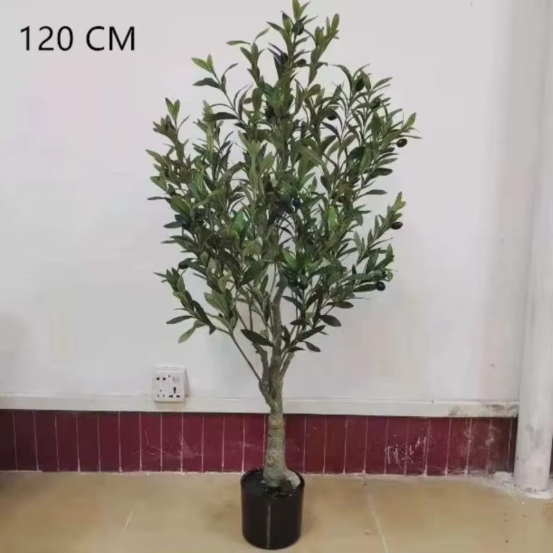 Olive artificielle de haute qualité de style nordique en pot – Faux feuillage pour la décoration de la maison