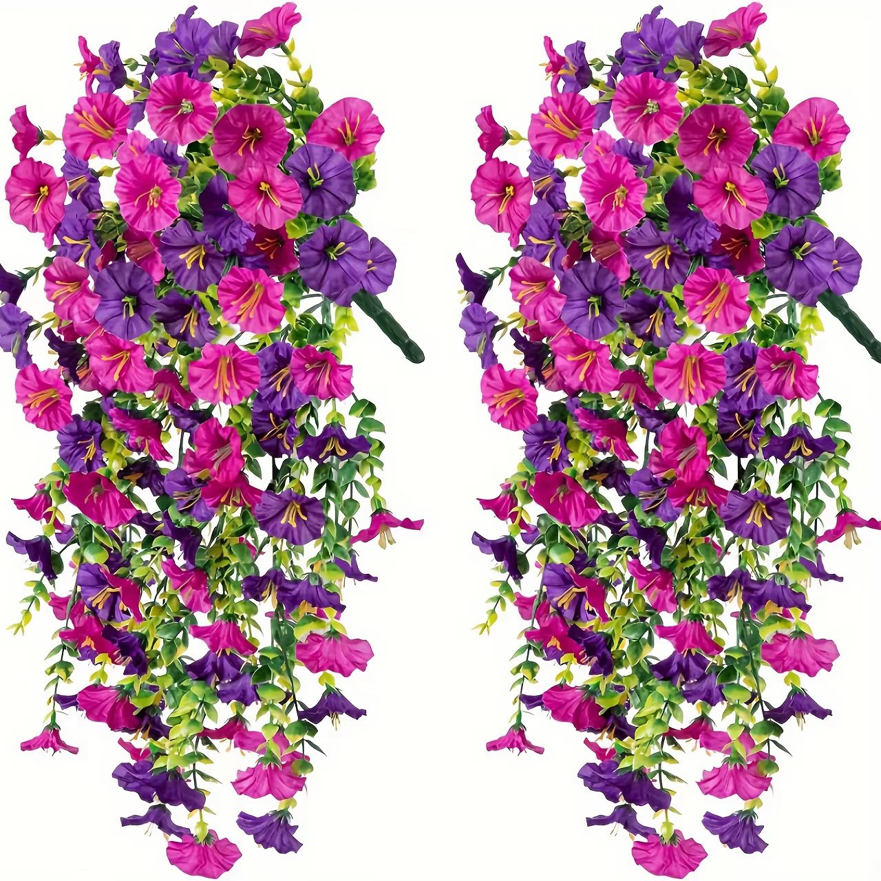 Fleurs artificielles suspendues