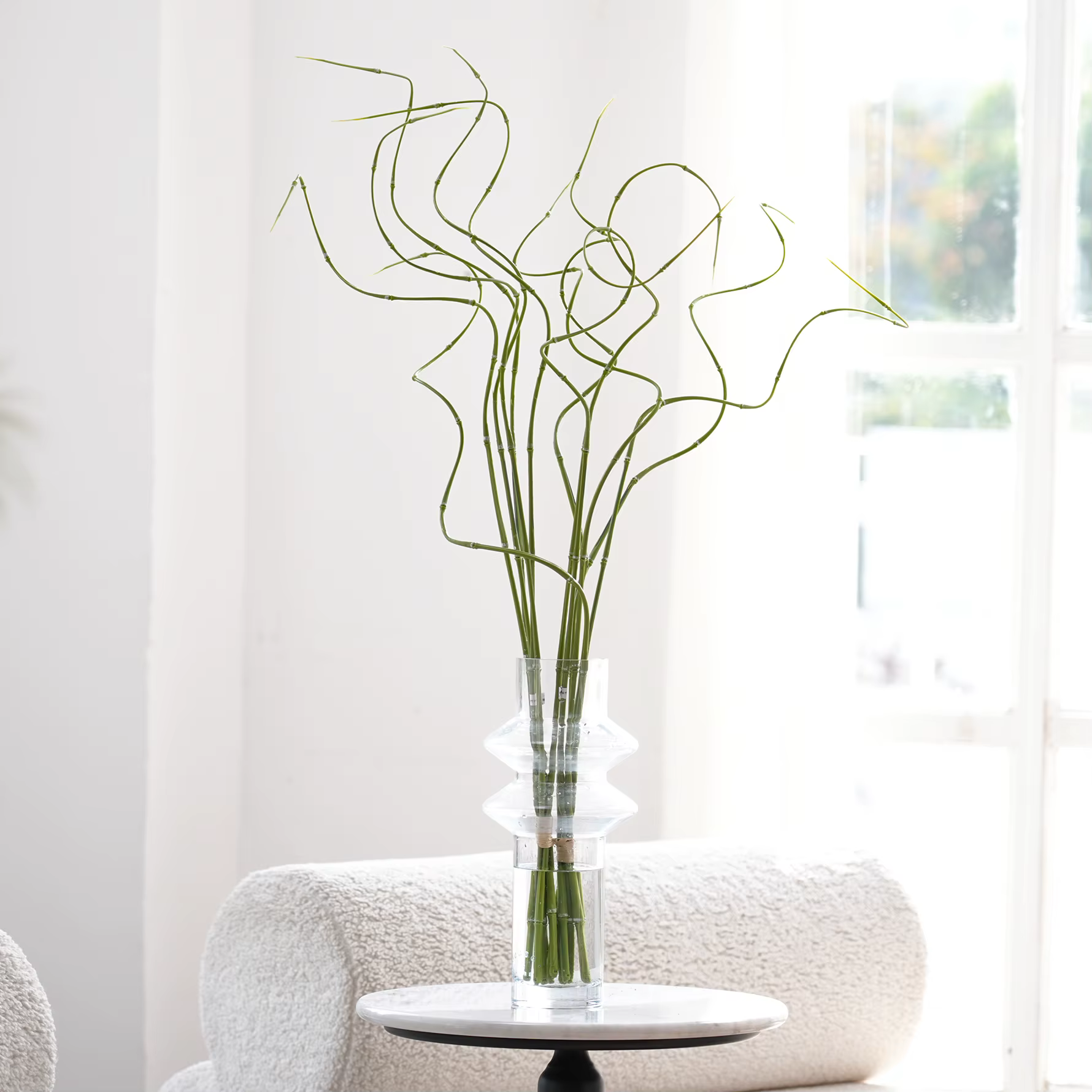 C1998 3.44ft 6 pièces/lot artificiel vert rouge violet mince branche de bambou plante décor à la maison matériel