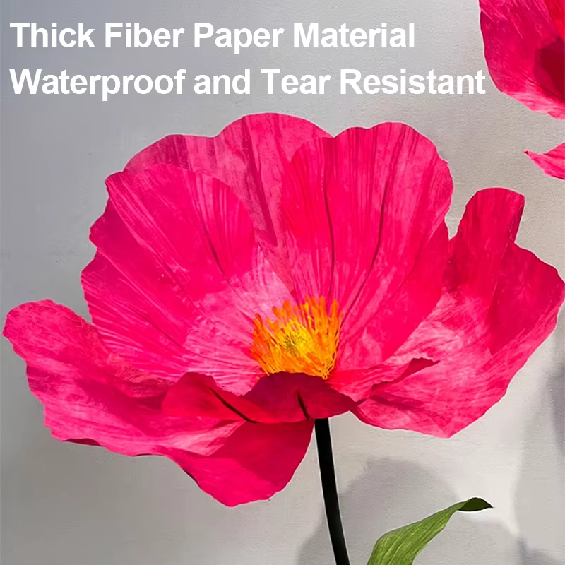 Fleurs artificielles en papier imperméable