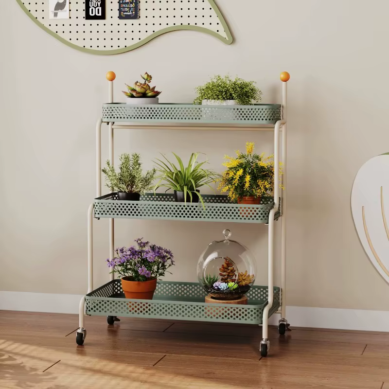 Support de présentation pour plantes d'extérieur en forme de rose