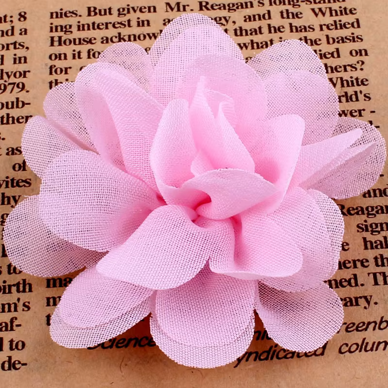 Fleurs artificielles en mousseline de soie