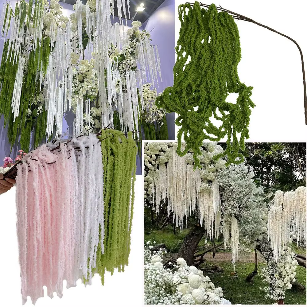 Plante suspendue artificielle multicolore Amaranthus