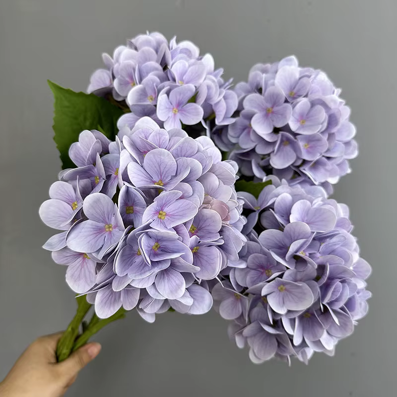 Fleurs d'hortensia artificielles réalistes