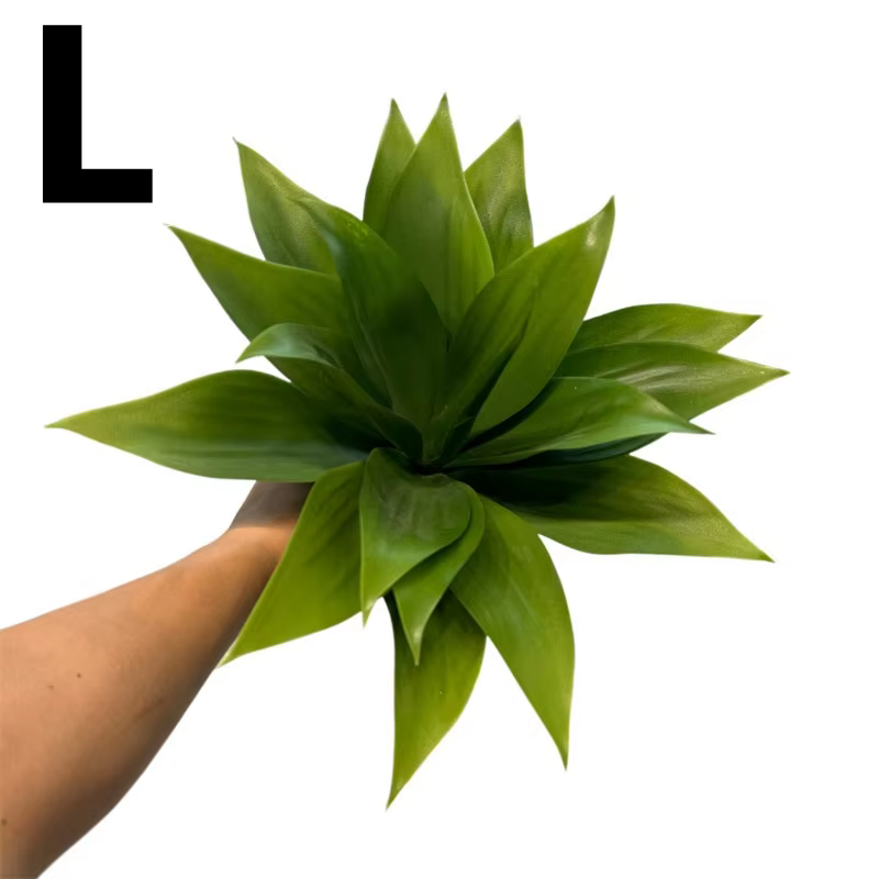 Plantes fausses plantes d'agave artificielles, grandes jardinières d'agave faux résistantes aux UV décoration plantes tropicales succulentes tiges réalistes
