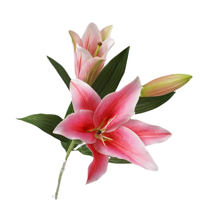 Bouquet de fleurs artificielles de grand lys hydratant