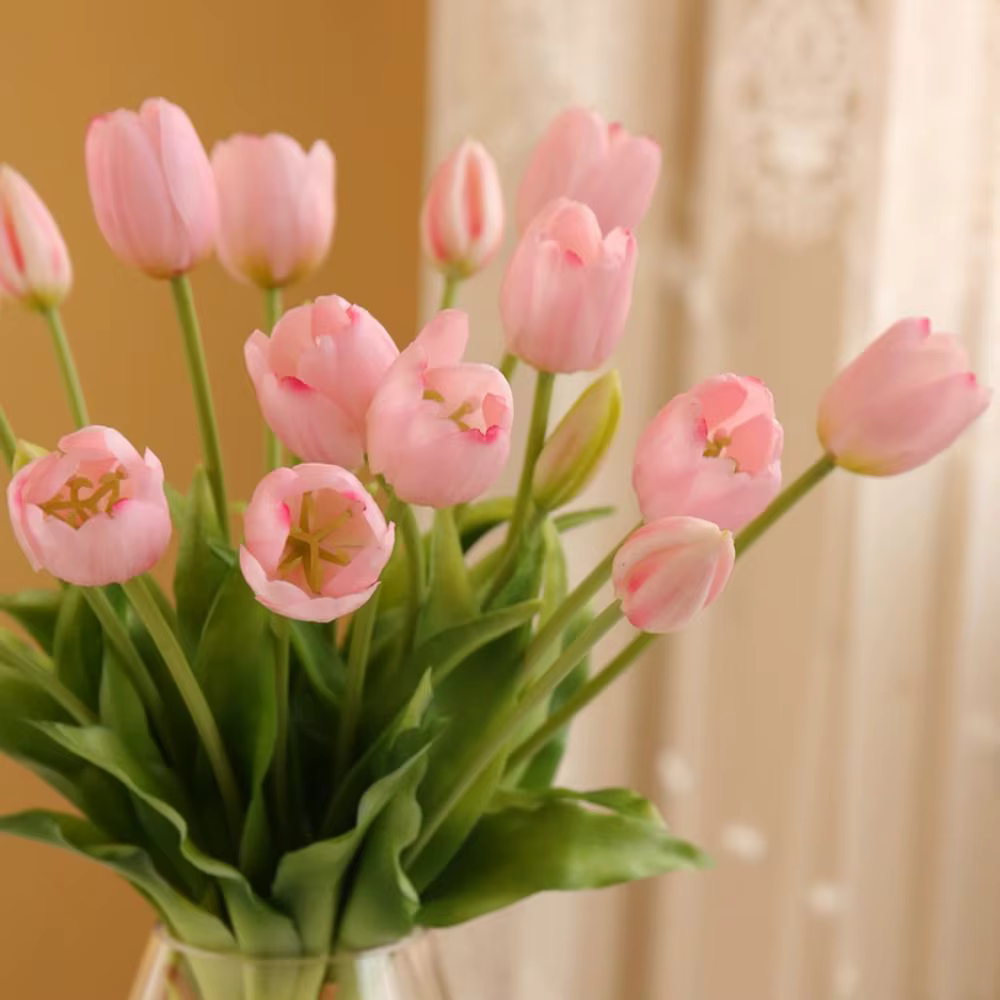 Bouquet de tulipes réalistes à 5 têtes
