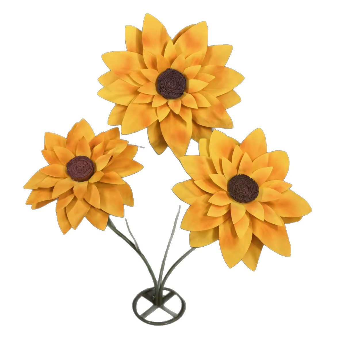Grandes fleurs artificielles géantes imperméables en mousse (tournesol