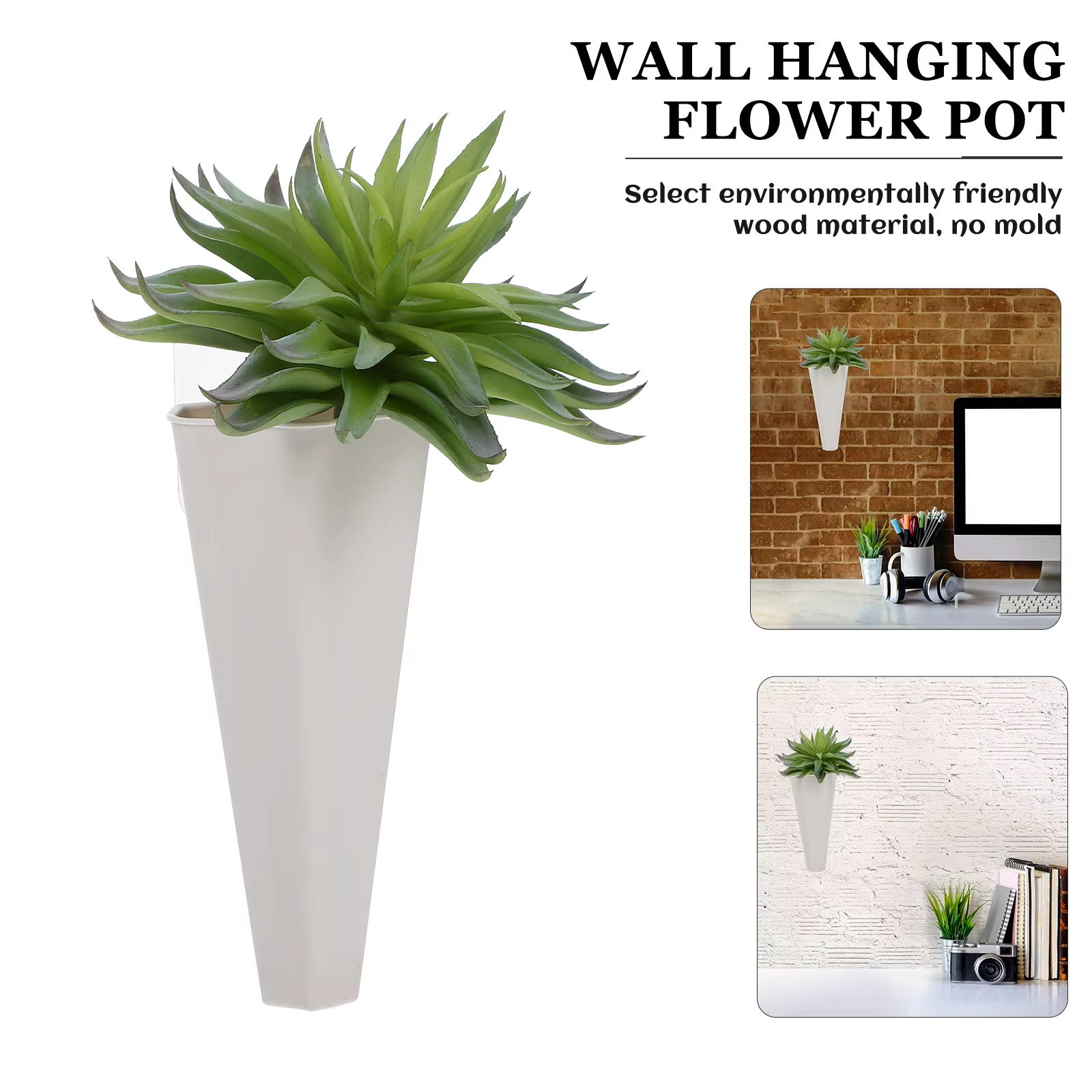 Lot de 6 pots de fleurs suspendus