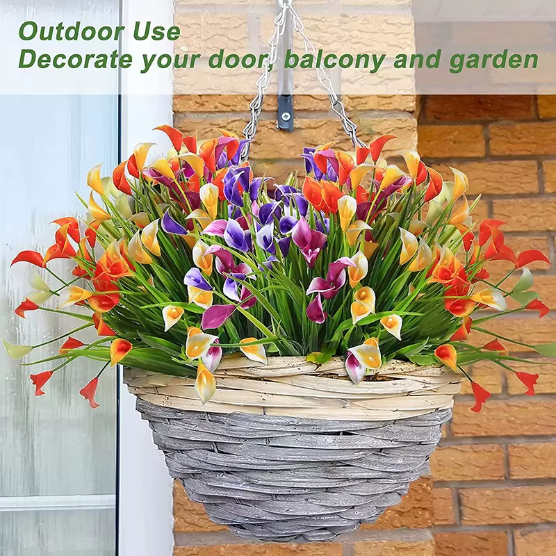 Uflower – Bouquet de lys Calla artificiel