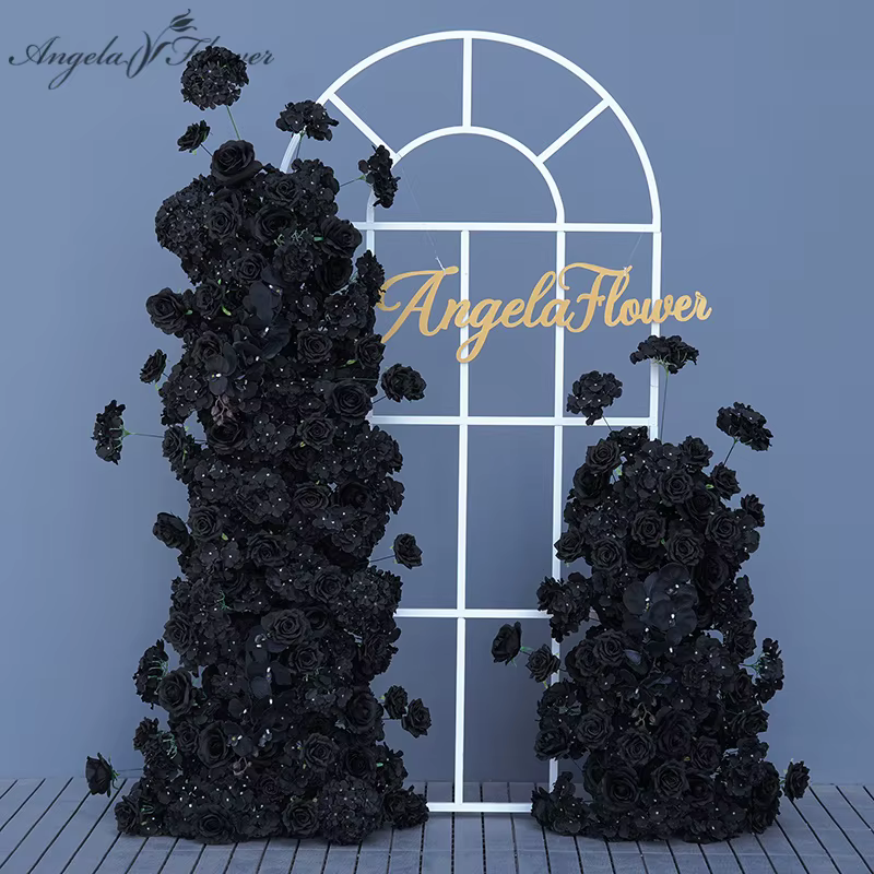 A8887 Roses orchidées hortensias 5D Arrangement floral décor mariage toile de fond arc KT conseil rangée florale fête fenêtre affichage accessoires
