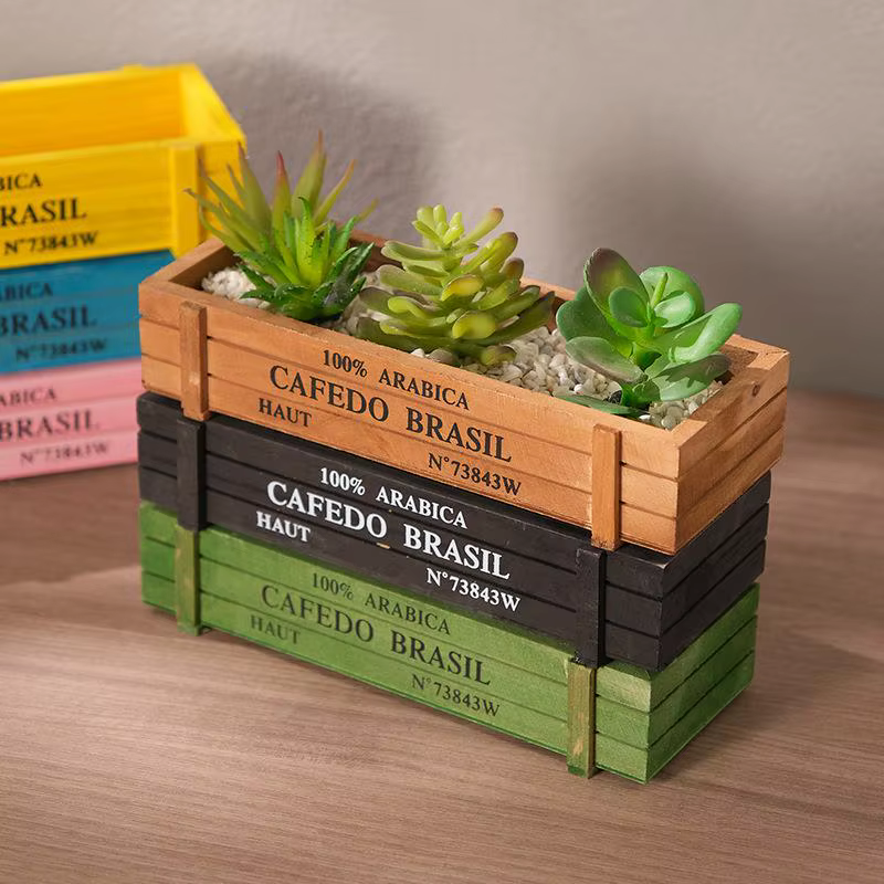 Pot de plantes de jardin rétro