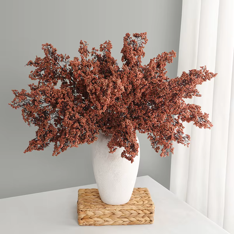Lot de 4 plantes vertes artificielles en mousse