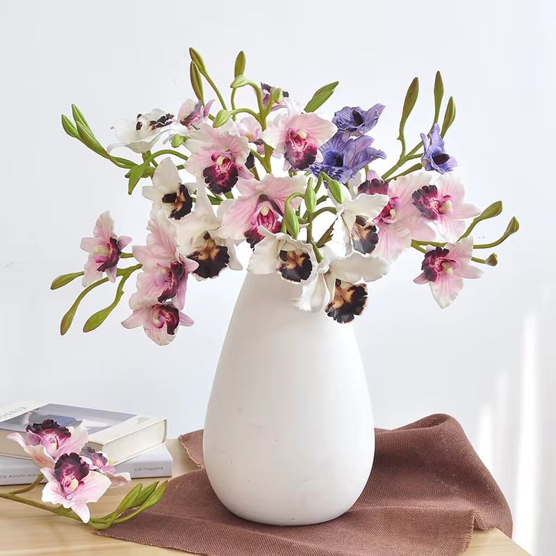 Fleurs d'orchidées Bandai artificielles