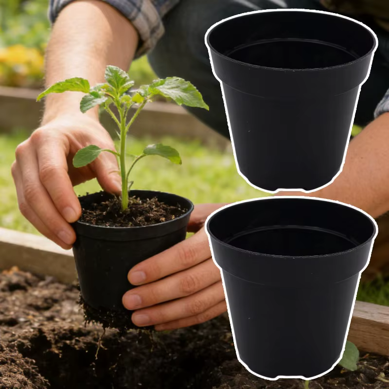 Pots de pépinière en plastique réutilisables pour plantes