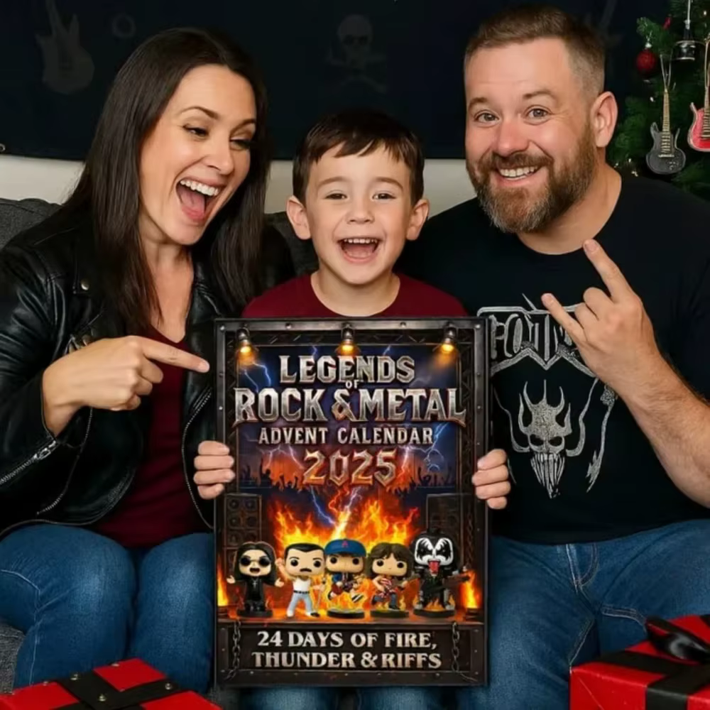 Calendrier de l'Avent Rock and Metal 24 jours Calendrier de l'Avent Eddie 2D Plat Acrylique suspendu Bande de Noël Pendentif Figure Porte-clés Cadeau